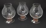 René LALIQUE ( 1860-1945) - trois verres à dégustation modèle...