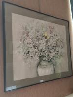 Caroline RAUCH (XXème) - « Bouquet de fleurs » - aquarelle -...