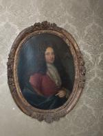 Ecole française XVIIIème - « Portrait de François BIDON, Ecuyer et...
