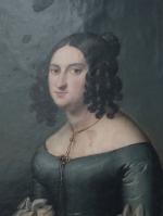 Ecole française XIXème - « Portrait de jeune femme »  -...
