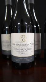 Dix bouteilles Domaine de l'Olivier, Côtes du Rhône Villages :
1x...