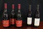 Cinq bouteilles :
3x 2013 Domaine de l'Olivier, Côtes du Rhône...