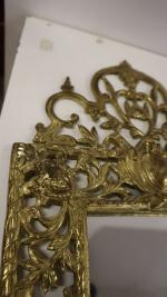 Miroir en bronze doré- époque Napoléon III - 50,5 x...