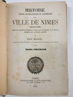 Léon MENARD : Histoire civile, ecclésiastique et littéraire de la...