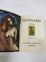 Un lot comprenant : 
RONSARD : Poèmes - éditeur Landru...