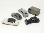 DINKY FRANCE, 5 modèles usagés : 
Citroën Traction 11BL (2...