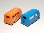 NOREV plastique d'époque, 2 modèles Renault Estafette Plastigam :
Transport d'Enfants...