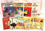9 albums BD dont 1 Lucky Luke, 1 Asterix, 1...