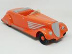 Celluloïd, Renault Viva Grand sport 1934, rouge corail , châssis...