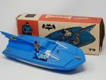 GEOBRA (Allemagne, v.1968) bateau de Batman en plastique, L :...