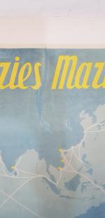 Une affiche Messageries Maritimes  - 101 x 63 cm...