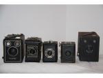 5 anciens appareils photo BOX formats divers : 1 KODAK...