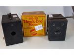 2 appareils photos BOX KODAK HAWK-EYE (Angleterre) 6x9 dont ...