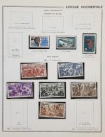 AFRIQUE OCCIDENTALE collection sur feuilles Thiaude neufs entre 1945 et...
