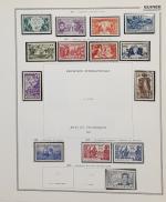 GUINEE collection sur feuilles Thiaude neufs et oblitérés entre 1904...