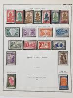 SOUDAN collection sur feuilles Thiaude neufs et oblitérés entre 1894...