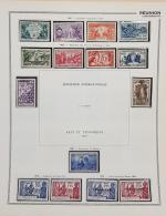 REUNION collection sur feuilles Thiaude neufs entre 1891 et 1946...