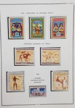 ALGERIE collection sur feuilles MOC neufs entre 1963 et 1988...