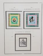 ALGERIE collection sur feuilles MOC neufs entre 1963 et 1988...