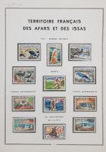 AFARS ET ISSAS collection neufs sur feuilles MOC entre 1967...