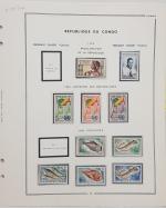 CONGO collection neufs sur feuilles MOC entre 1959 et 1984...