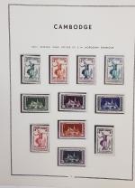 CAMBODGE collection neufs sur feuilles MOC entre 1951 et 1967