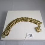 Bracelet Or 18 carats souple cassé Poids 29,1g