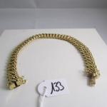 Bracelet Or 18 carats maille américaine longueur 19cm env largeur...