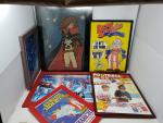 6 affichettes de jouets vintage encadrées :
POWER LORDS - CEJI...