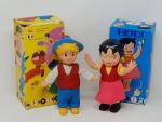 HEIDI -par ZUIYO, Espagne, 1978, 2 poupées mécaniques H :...