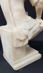 "Laurent de MEDICIS"  - statuette en albâtre d'après Michel-Ange...
