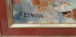 Paul ESNOUL (1882-1960) - "Paysage côtier" - H/T Signée en...