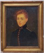Ecole française fin XIXème - "Portrait présumé de Félix COFFIMIERES...