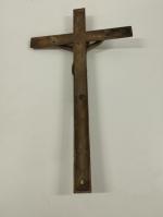 Crucifix en bronze - H : 55 cm