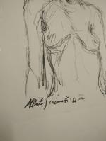 D'après Alberto GIACOMETTI :" Buste d'homme", estampe - 50x34 cm...