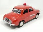 JOUSTRA (Strasbourg, v.1962) Renault Dauphine en tôle laquée rouge, SERVICE...