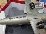 SCHUCO avion ELEKTRO-RADIANT 5600 en tôle lithographiée blanc/argent/bleu LUFTHANSA, envergure...