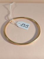 Bracelet jonc diamètre 5,7cm or 18 carats poids 17,9g