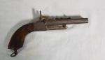 Un pistolet à broches à canon juxtaposé - époque XIXème...