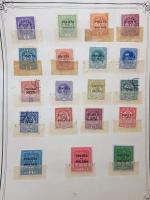 POLOGNE collection entre 1918 et 1937sur feuilles d'album avec timbres...
