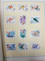 3 classeurs EUROPE oblitérés + 3 cahiers de timbres URSS...