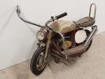 Moto de manège d'enfant, style Chopper années 70, L :...