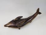 Un poisson en bronze - JAPON - Epoque XXème -...