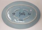 GALEA (1944) - Un plat ovale en céramique à décor...
