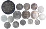 Ensemble de 16 monnaies argent Françaises XIX°, TTB dans l'ensemble