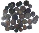 Ensemble de 51 monnaies bronze, essentiellement Royales et constitutionnelles, TB...