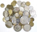 Ensemble de 80 monnaies diverses dont 13 en argent, TTB...