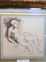 Dans le goût de Jean-François MILLET - "Femme nue" -...