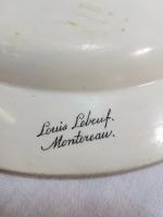 Louis LEBEUF, Montereau - Six assiettes humoristiques en faïence fine...