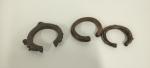 AFRIQUE : 3 bracelets en bronze ou alliage dont un...